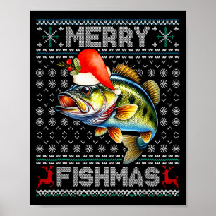 Fröhliche Fisch-Weihnachten Weihnachts-Feiertage S Poster