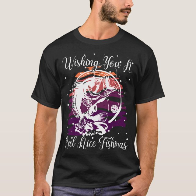 Fröhliche Fischmas s T-Shirt (Vorderseite)