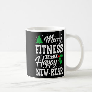 Fröhliche Fitness Frohes Neues Hinterteil Workout Kaffeetasse