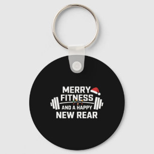 Fröhliche Fitness und glücklich neue hinten lustig Schlüsselanhänger
