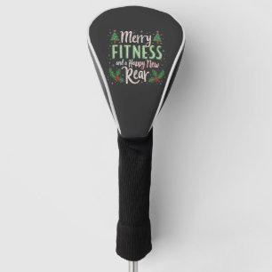 Fröhliche Fitness und glückliche neue rückwärtige  Golf Headcover