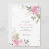 Fröhliche Florale Religiöse Einladung