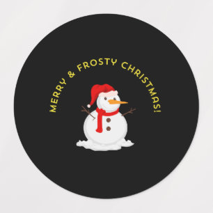 Fröhliche & Frostige Weihnachten Etiketten