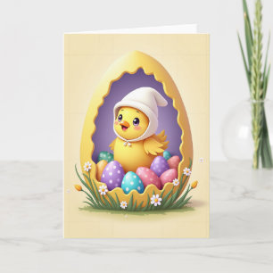 Fröhliche Frühlings-Anfänger-Ei-Karte Karte