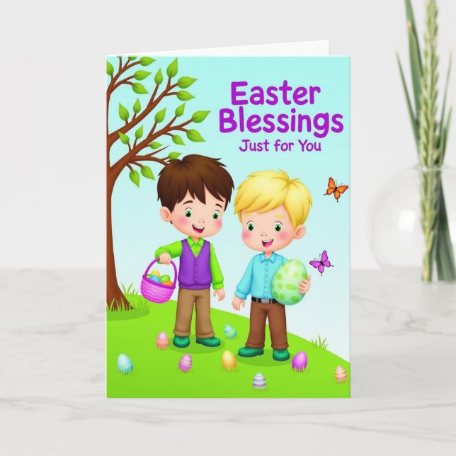 Fröhliche Frühlingsgrüße Freunde Karte (Vorderseite)