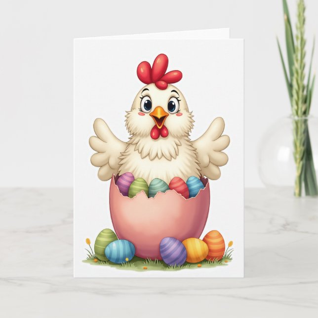Fröhliche Frühlingskarte Karte (Vorderseite)
