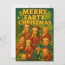 Fröhliche Furz Weihnachten Lustige Familie