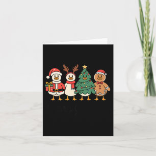 Fröhliche Gans auf freiem Fuß Lustiges Weihnachten Karte