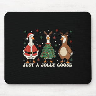 Fröhliche Gänsemas Weihnachten Nur Ein Fröhlicher Mousepad