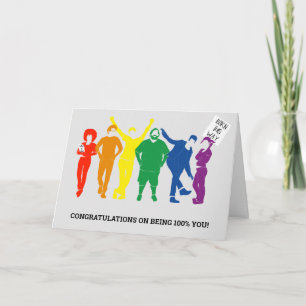 Fröhliche Gay Pride Coming Out Gratulation Custom Karte