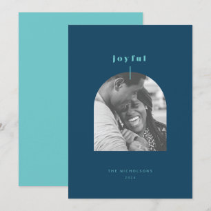 Fröhliche gebogene Foto-Feiertagskarte Feiertagskarte