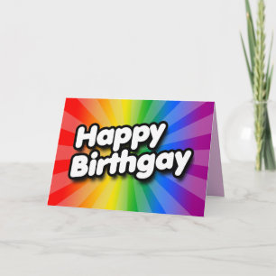 Fröhliche Geburtsgay-Karte Karte