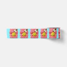 Fröhliche Gingham-Geschenkverpackung