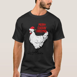 Fröhliche gluckende Weihnachten Huhn Xmas T-Shirt