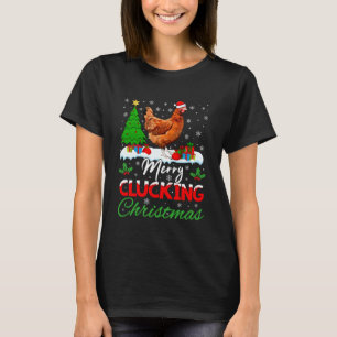 Fröhliche gluckende Weihnachten Lustiger Weihnacht T-Shirt