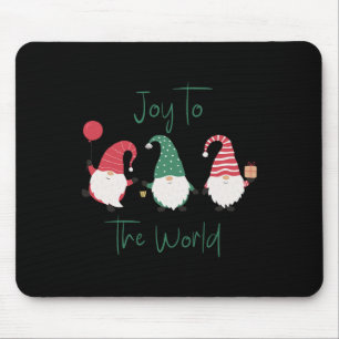 Fröhliche Gnome Weihnachtsfeiertagsdesign - Freude Mousepad