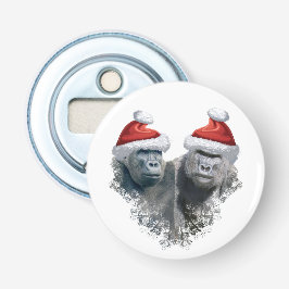 Fröhliche Gorilla-Weihnachten Flaschenöffner