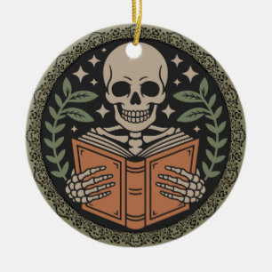 Fröhliche Gothmas an meinen Lieblingsbuchliebhaber Keramik Ornament