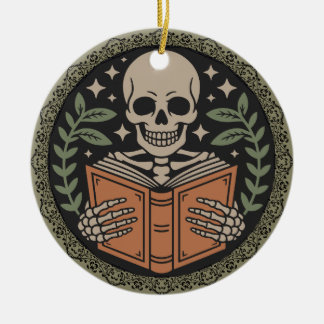 Fröhliche Gothmas an meinen Lieblingsbuchliebhaber Keramik Ornament