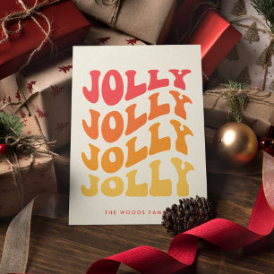 Fröhliche Groovy Wavy Farbige Weihnachten