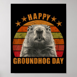 Fröhliche Groundhog Day 2025 Dekorationen Humorvol