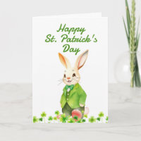 Fröhliche grüne Bunny Shamrocks St. Patrick's Day