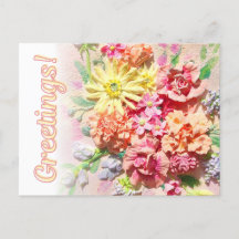 Fröhliche Grüße der Postkarte!