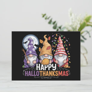Fröhliche HalloDankMas Gnome Halloween Weihnachten