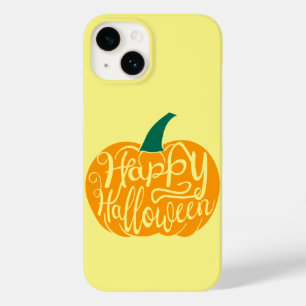 Fröhliche Halloween-Beschriftung auf ausgehöhltem  Case-Mate iPhone 14 Hülle