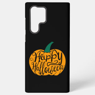 Fröhliche Halloween-Beschriftung auf ausgehöhltem  Samsung Galaxy Hülle