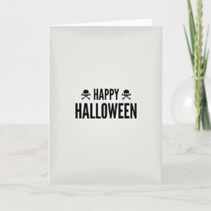Fröhliche Halloween-Bold-Karte Karte