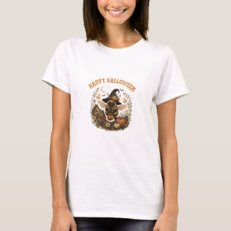 Fröhliche Halloween Cottagecore Hexe Biene T-Shirt