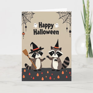 Fröhliche Halloween-Duo-Karte Karte