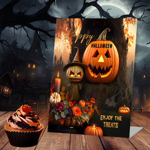 Fröhliche Halloween-Fun-Leckereien Sockelschild