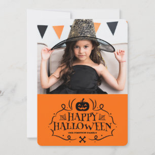 Fröhliche Halloween-Grußkarte Feiertagskarte