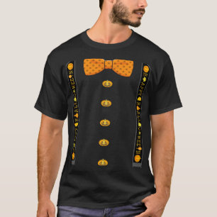 Fröhliche Halloween Hosenträger Fliege Smoking T-Shirt