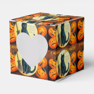 Fröhliche Halloween-Katze Geschenkschachtel