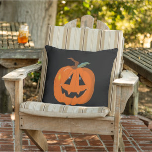 Fröhliche Halloween-Kürbislaterne Illustrative Kun Kissen