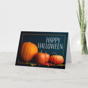 Fröhliche Halloween-Kürbisse Stillleben-Fotografie Feiertagskarte