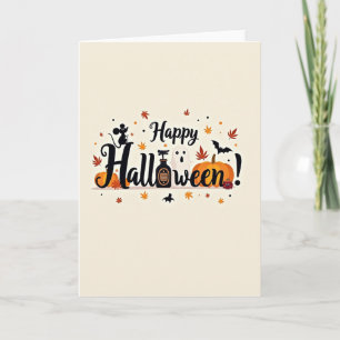 Fröhliche Halloween-Maus-Karte Karte
