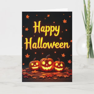 Fröhliche Halloween-Nacht-Karte Karte