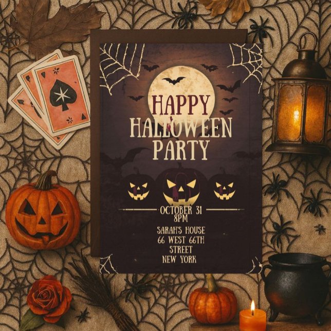 Fröhliche Halloween-Party Einladung (Von Creator hochgeladen)