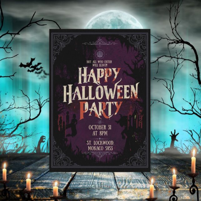 Fröhliche Halloween-Party Einladung (Von Creator hochgeladen)