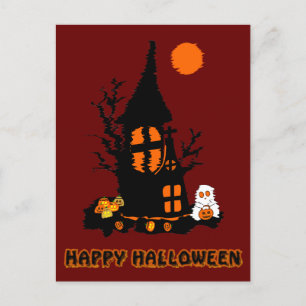 Fröhliche Halloween-Postkarte Feiertagspostkarte