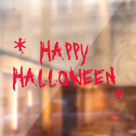 Fröhliche Halloween rotes Blut blutige beängstigen Fensteraufkleber