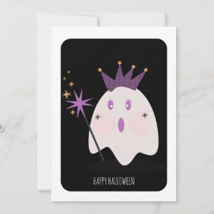Fröhliche Halloween Süße Geister Prinzessin Karte