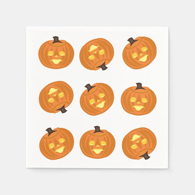 Fröhliche Halloween-Themen-Servietten Serviette (Vorderseite)