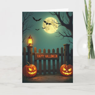 Fröhliche Halloween-Tor-Karte Karte