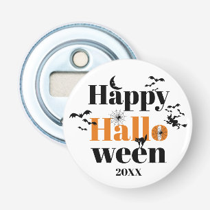 Fröhliche Halloween-Typografie mit Vintage-Element Flaschenöffner