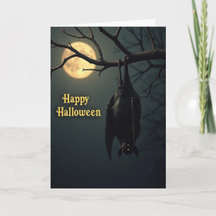 Fröhliche Halloween-Zweigkarte Karte